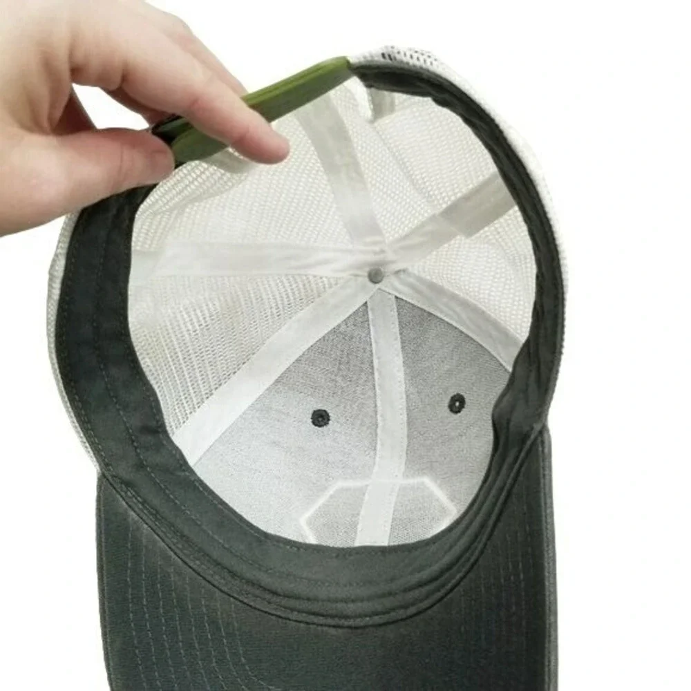 Patagonia Trucker Hat Mesh Sides Adjustable Baseball Dad Cap Water Marks Grey OS